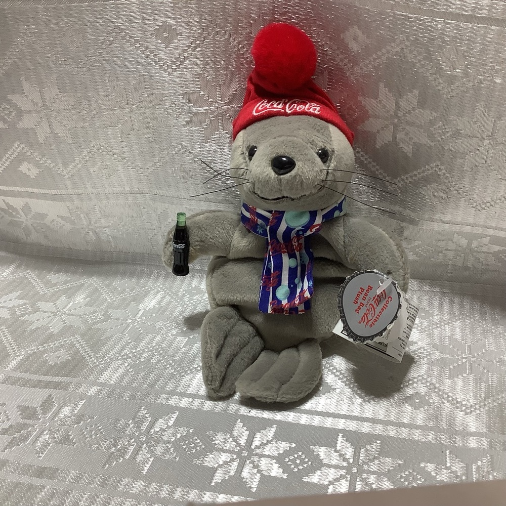 Coca Cola Bean Bag Plush Seal #0210 Vintage 1999
